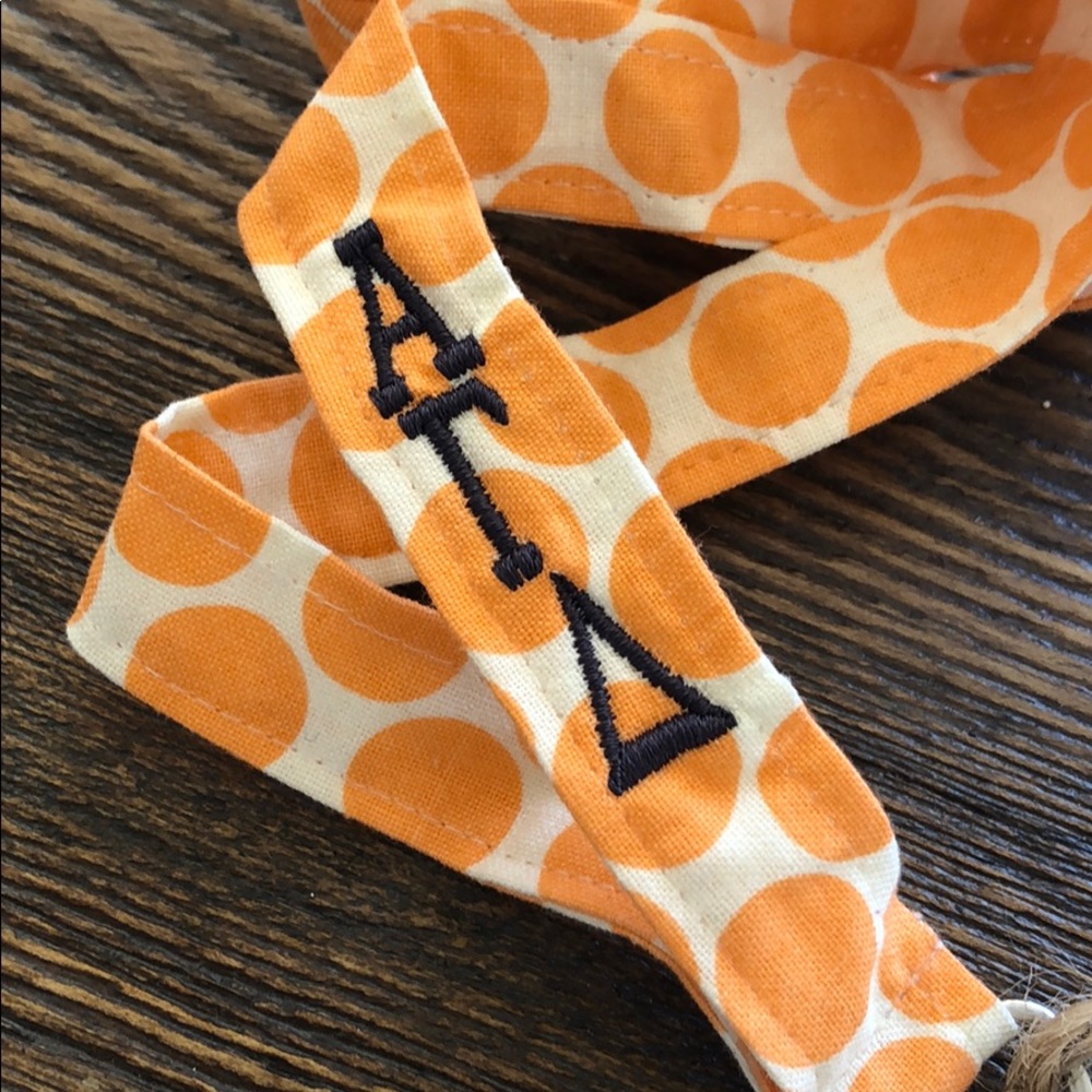 Alpha Gamma Delta Official Lanyard with Polka Dots